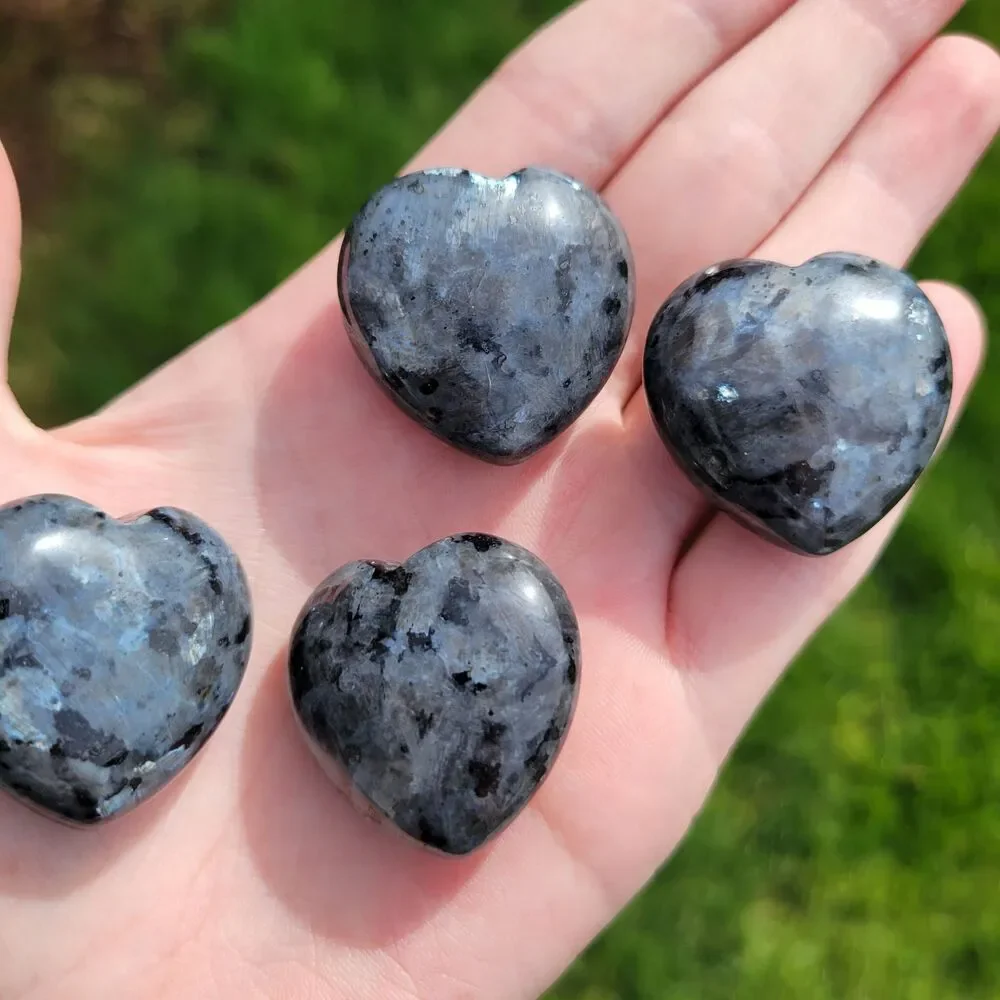 Labradorite Hearts | Protection, Emotions